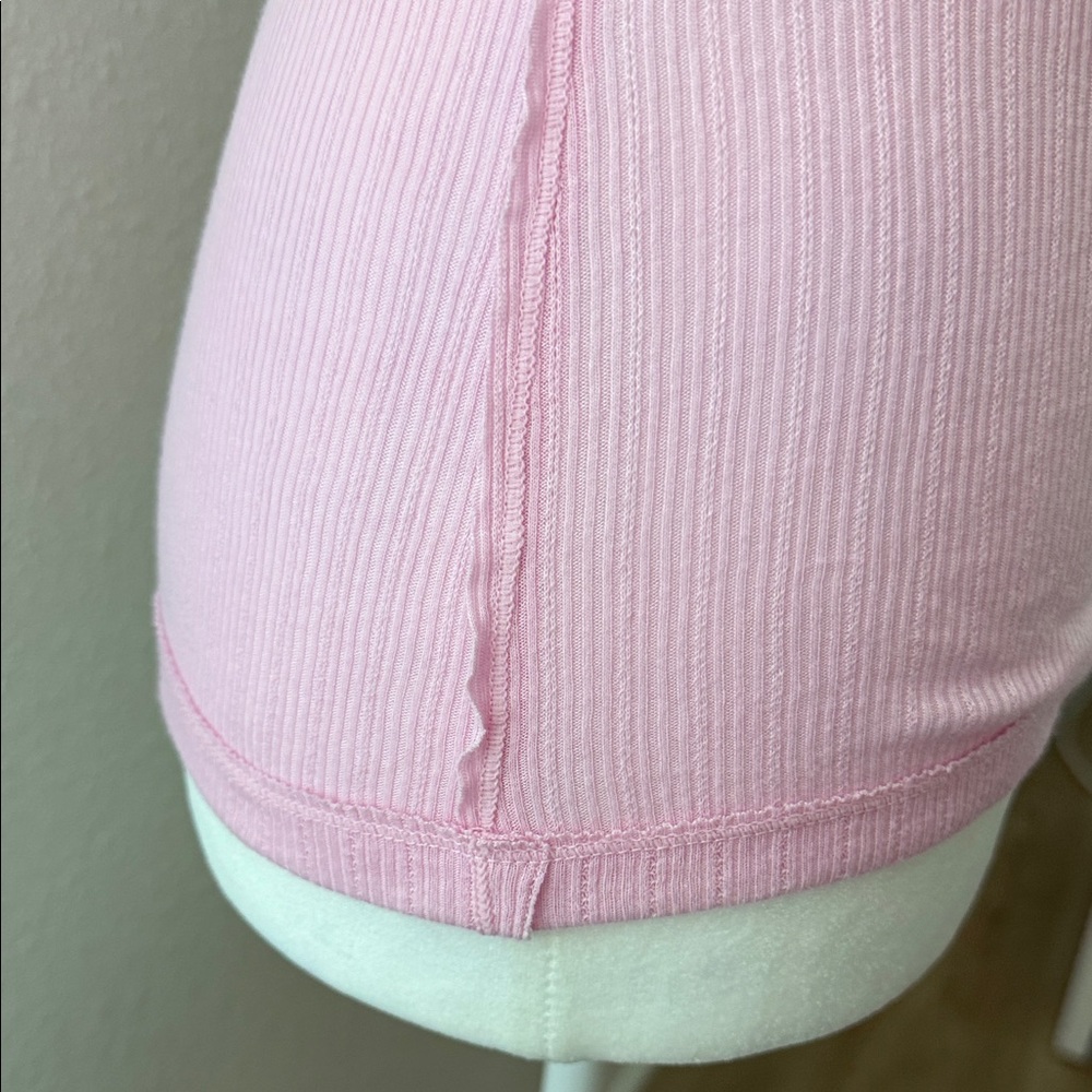Free People Pink Lace-Trimmed Camisole - Picture 5 of 6